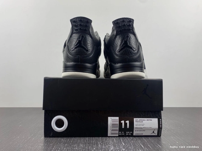 Rep Husky 819139-010 Jordan Hair Black 4 Retro Pony 0713